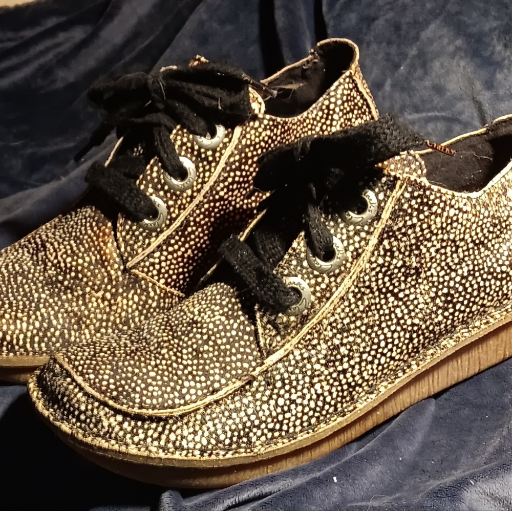 Clark's ' Black and Gold Shoes
